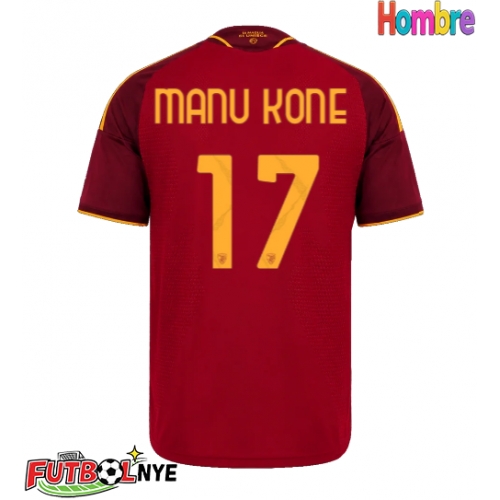 Camiseta AS Roma Manu Kone #17 Primera Equipación 2026-27 manga corta